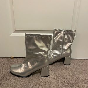Silver Go Go Boots